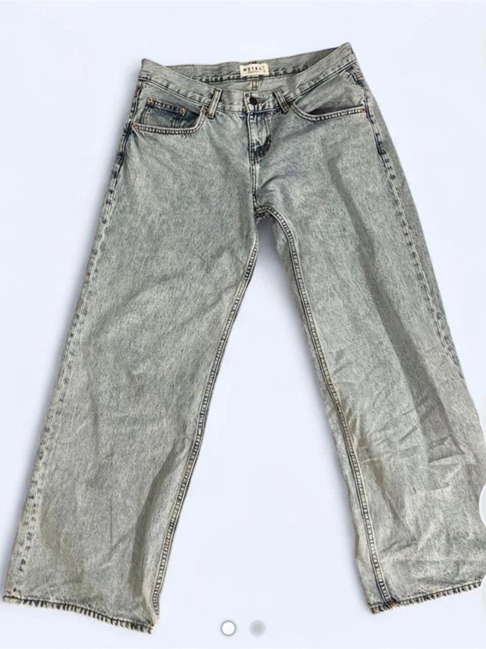 Motel Rocks Low Rise Jeans Blue Jeans